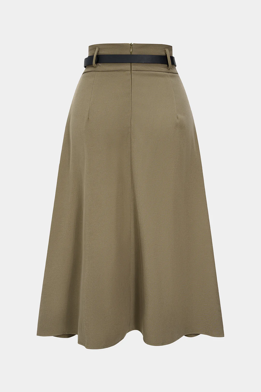 Plus Size High Waist Belted Skirt - Image 2