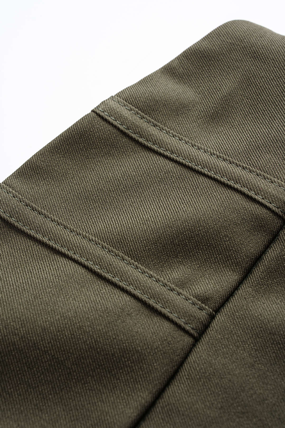 Satin Asymmetrical Ruched Skirt - Image 4