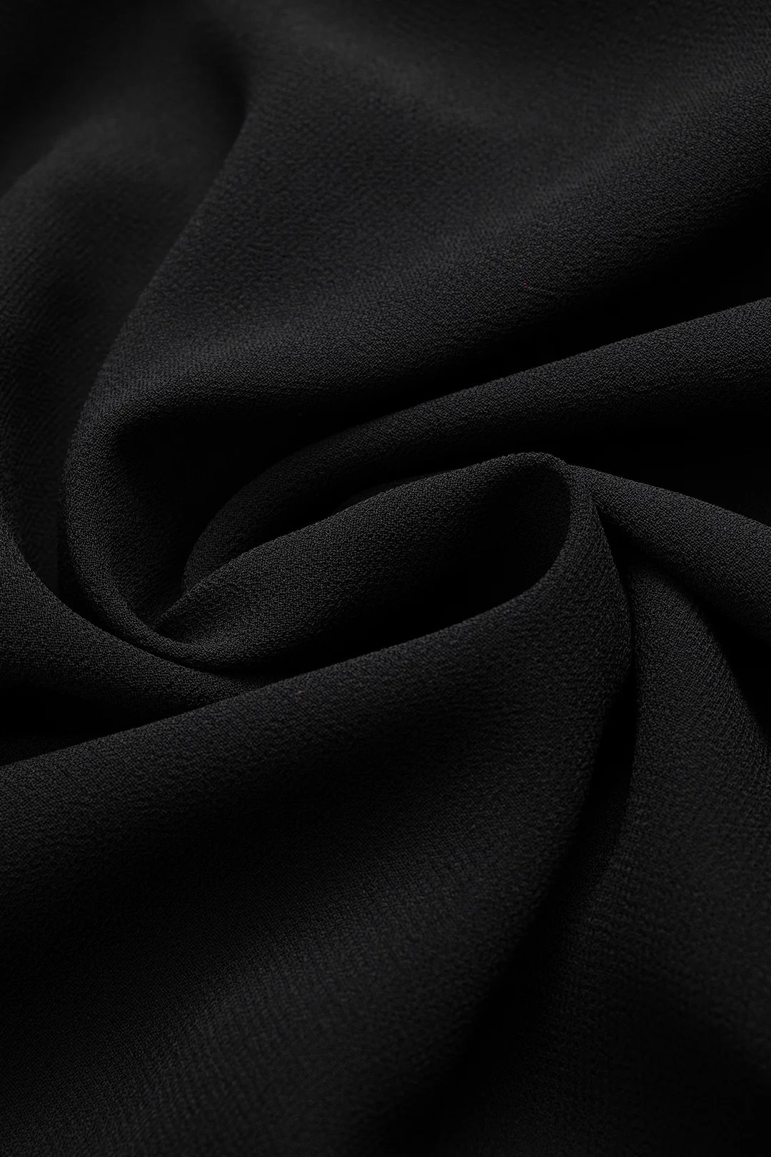 Faux Leather Patchwork Asymmetrical Midi Skirt - Image 4