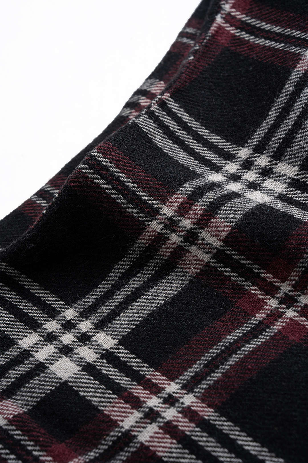 Plaid Print Asymmetrical Irregular Hem Skirt - Image 3
