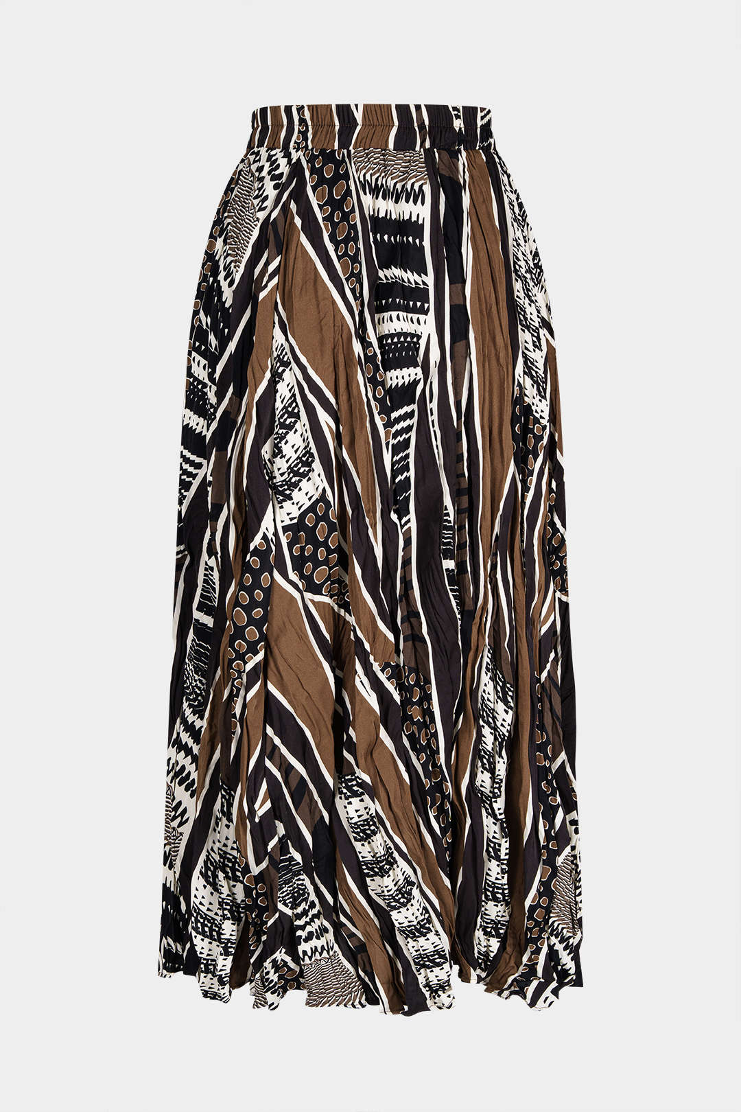 Tribal Print Wrinkled Skirt - Image 2