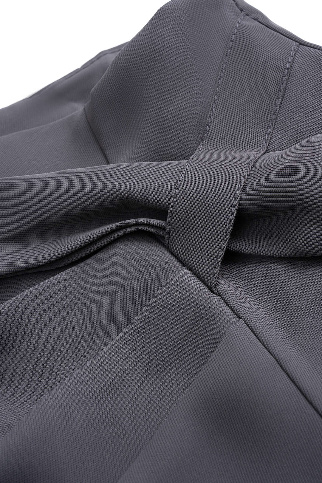 Asymmetrical Ruched Zipper Strappy Split Skirt - Image 3