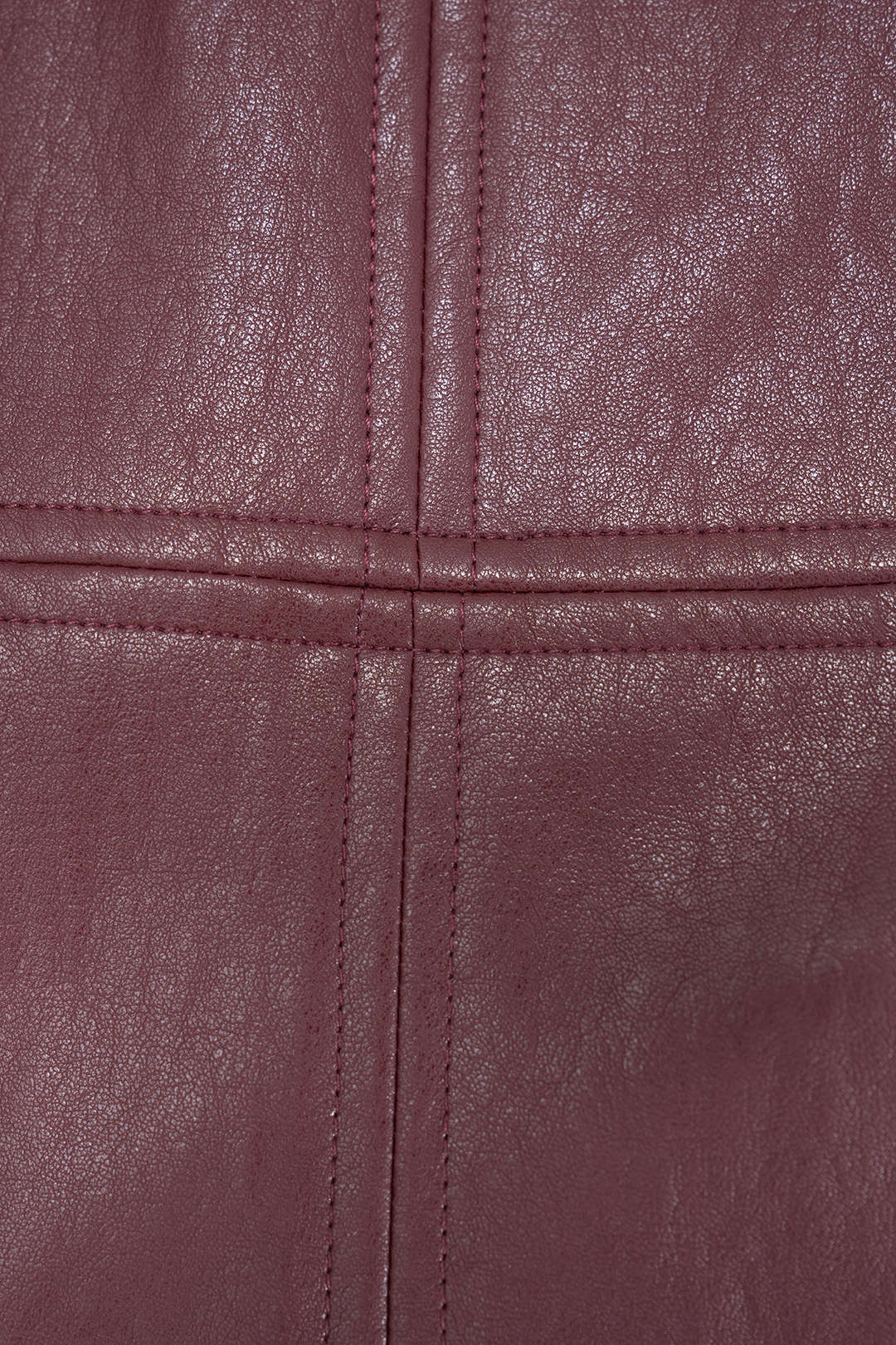 Faux Leather Metallic Belted Skirt - Image 5