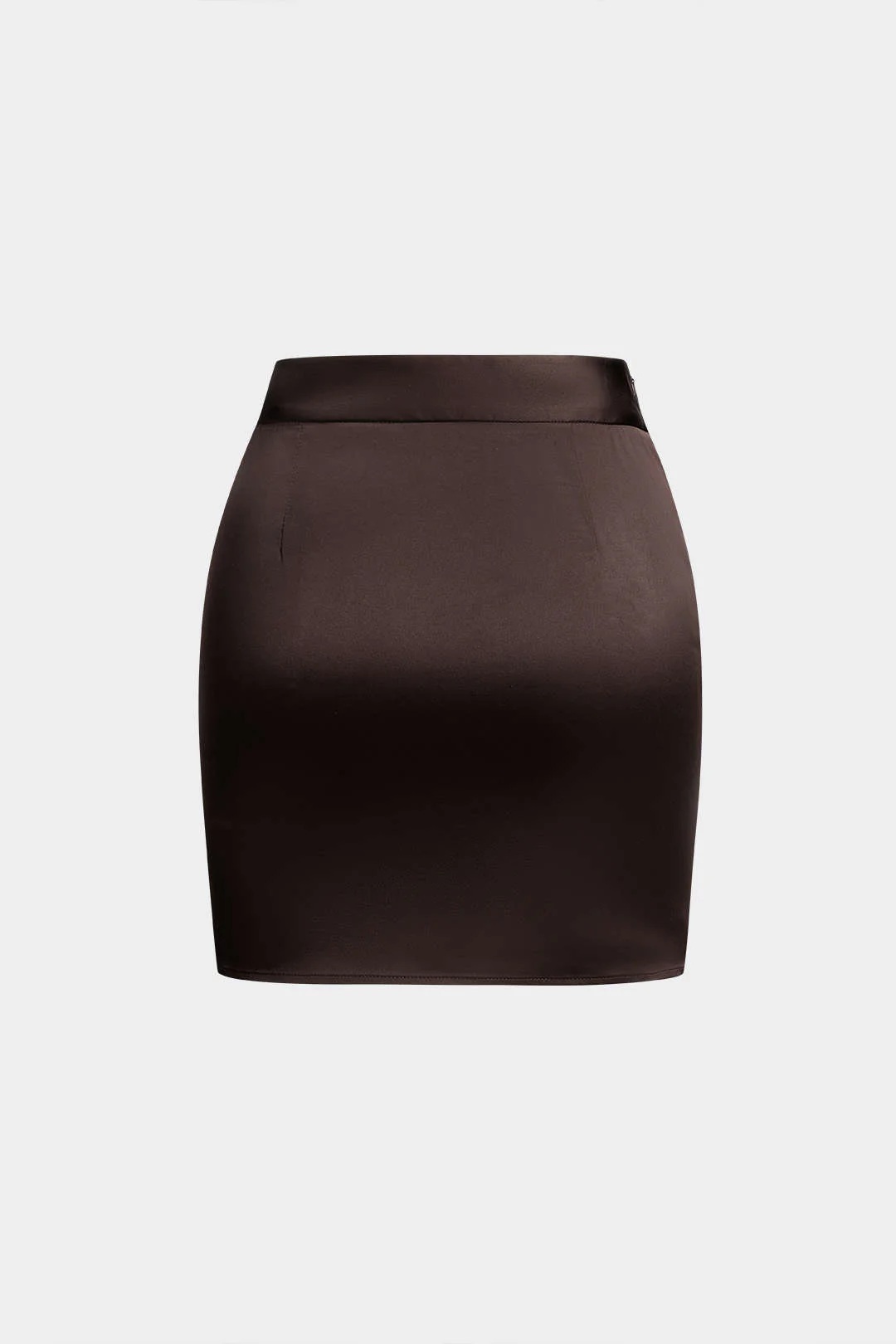 Satin Pleated Mini Skirt - Image 2