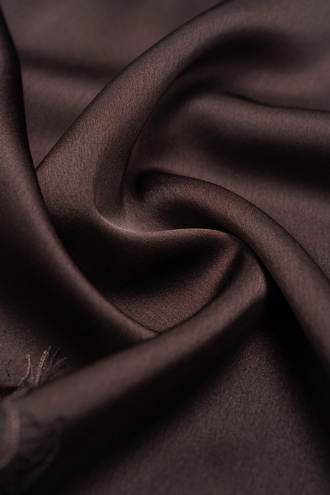 Satin Lace Trim Asymmetrical A-Line Skirt - Image 5