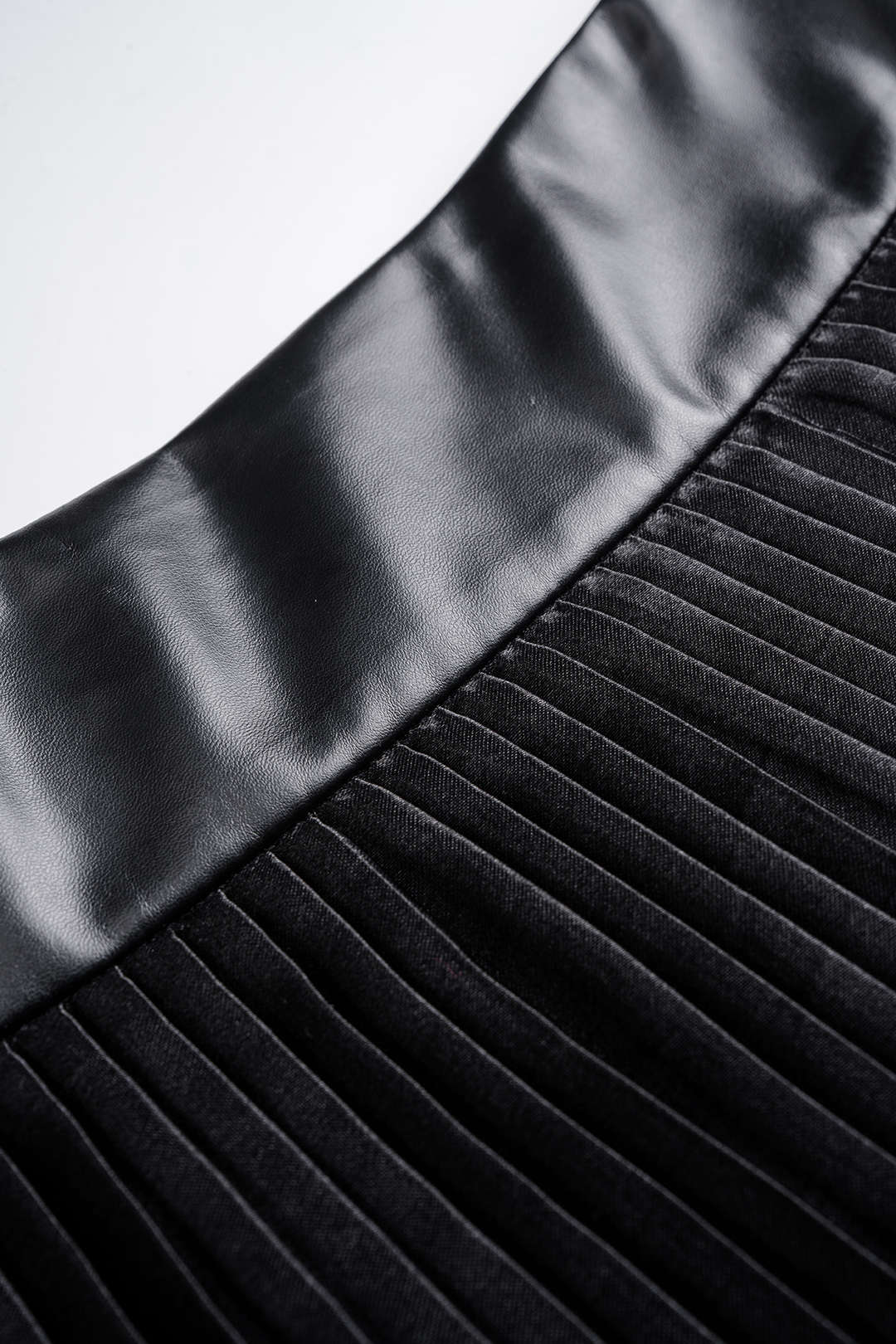 Satin Finish Pleated Layered Skirt - Image 4