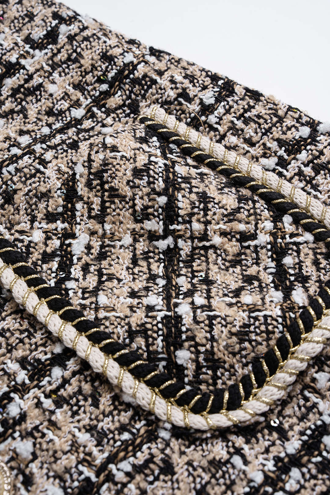 Tweed Button High Waist Skirt - Image 4