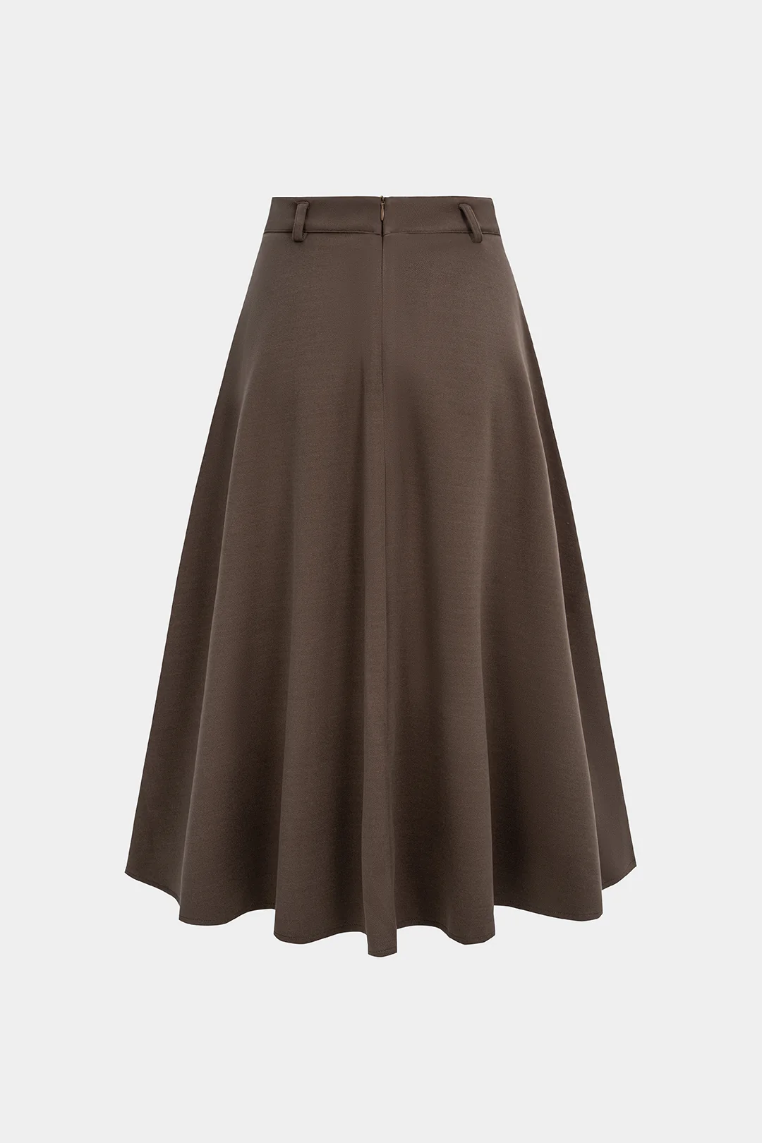 Woolen Ruched Pocket High Waist Skirt - Image 2