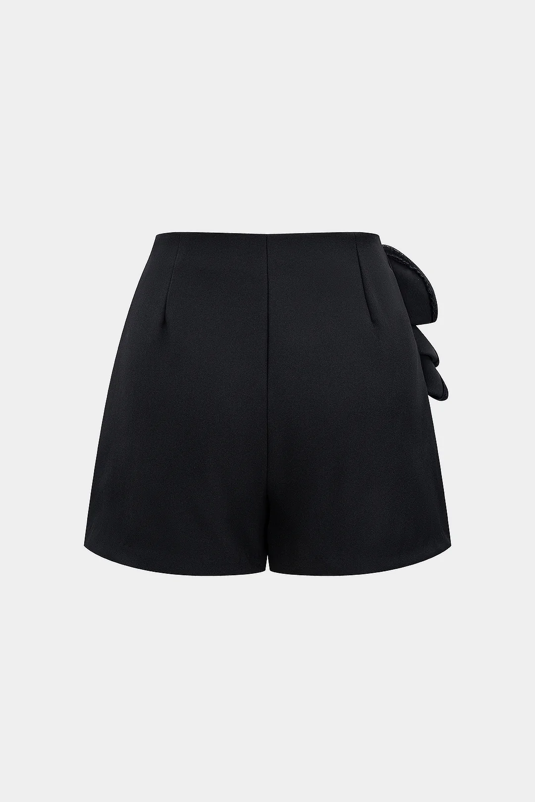 Solid Pleated High Waist Skirt - Image 2