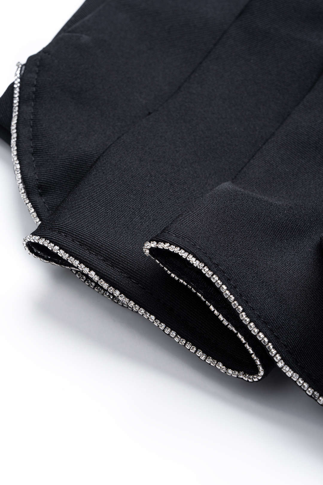 Solid Pleated High Waist Skirt - Image 3