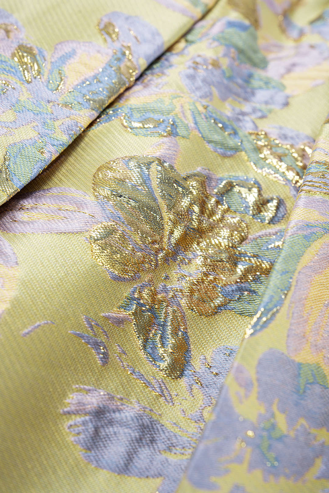 Floral Print Jacquard Shirred Waistband Skirt - Image 4