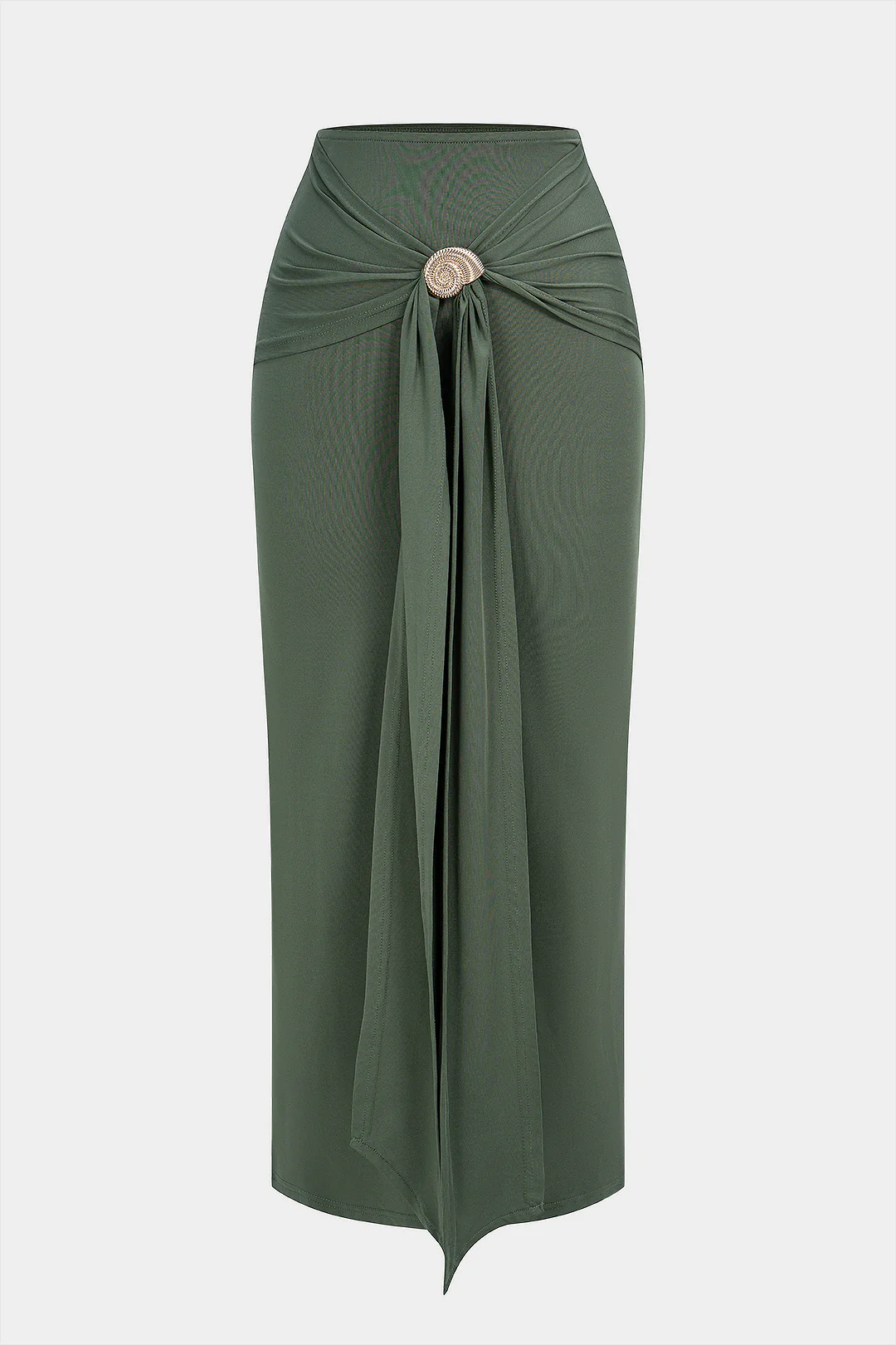 Metallic Ruched Skirt - Image 2
