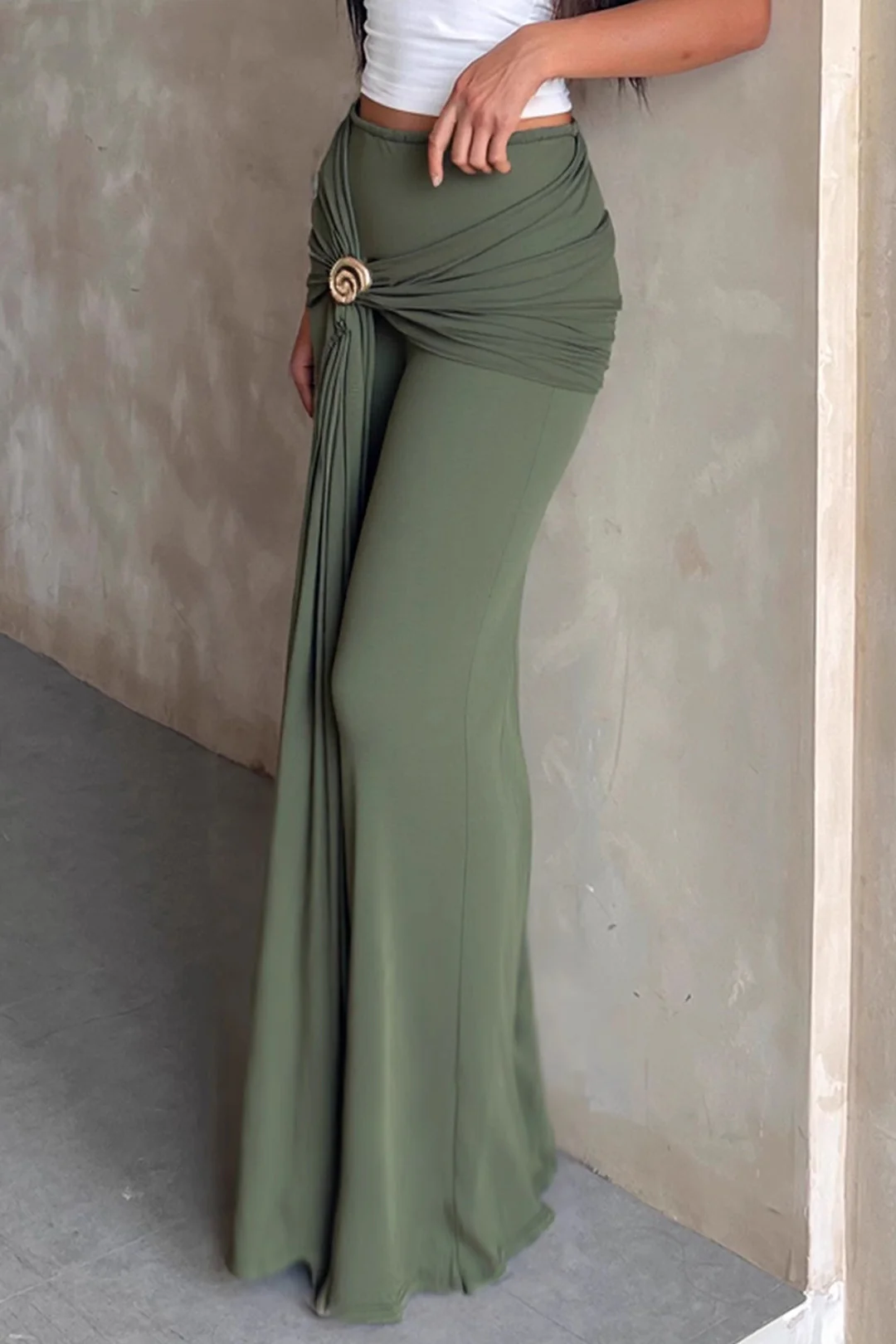 Metallic Ruched Skirt - Image 6
