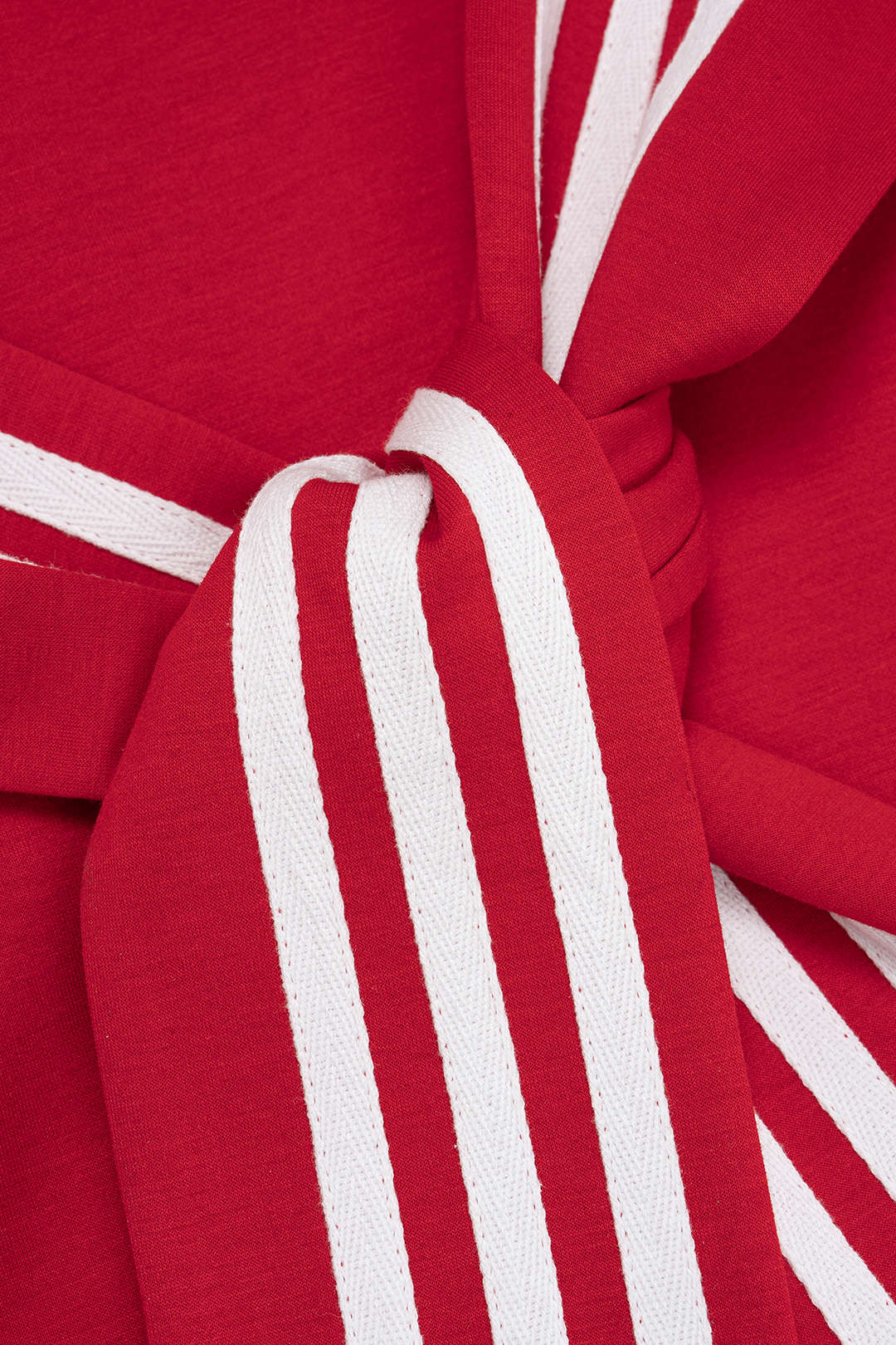 Contrast Stripes Tie-Up Skirt - Image 3