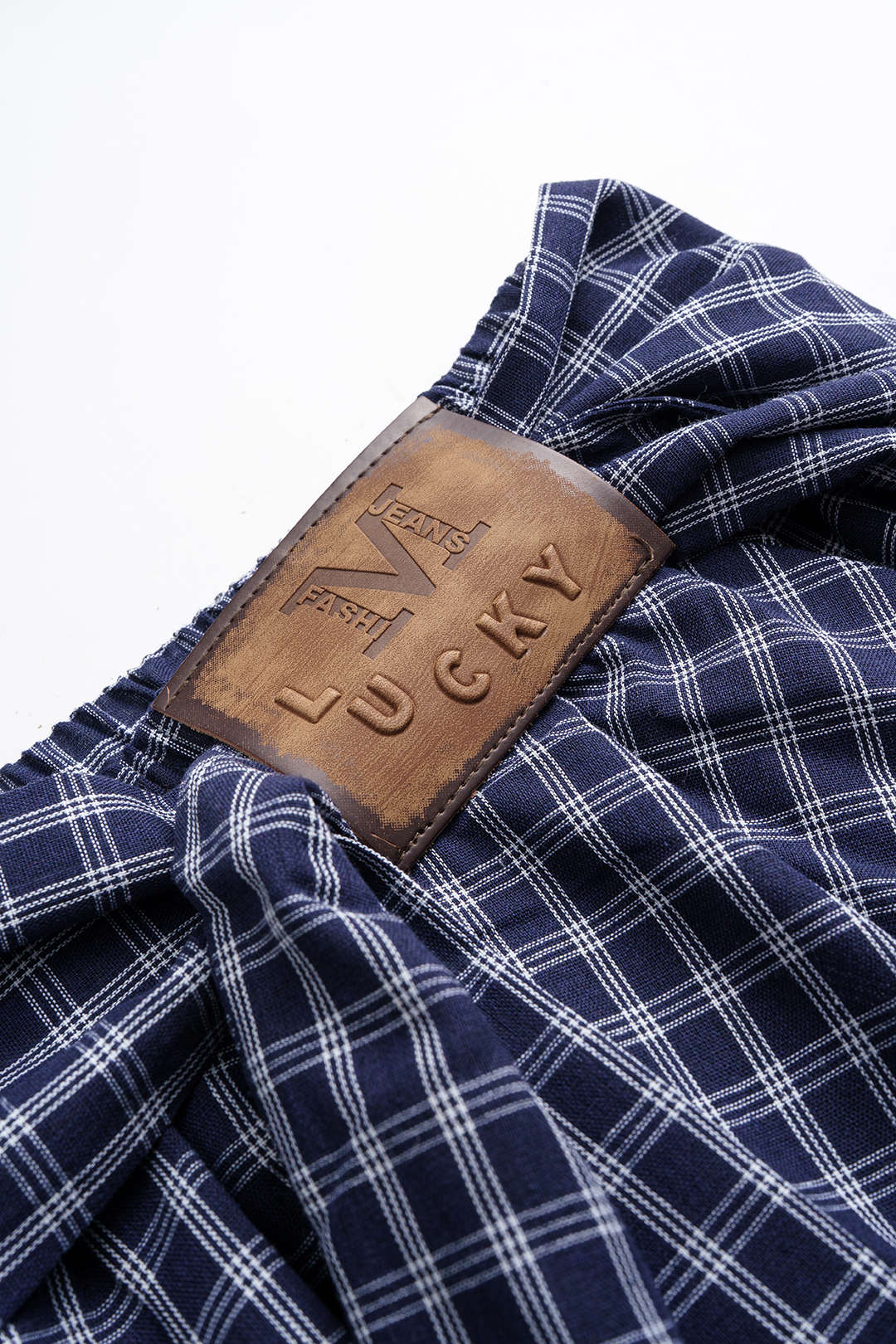 Plaid Print Asymmetrical Ruched Skirt - Image 3