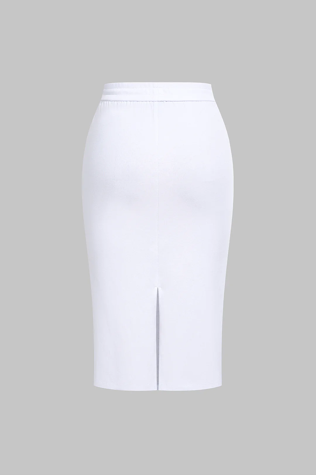 Patchwork Denim Ruched Asymmetrical Skirt - Image 3
