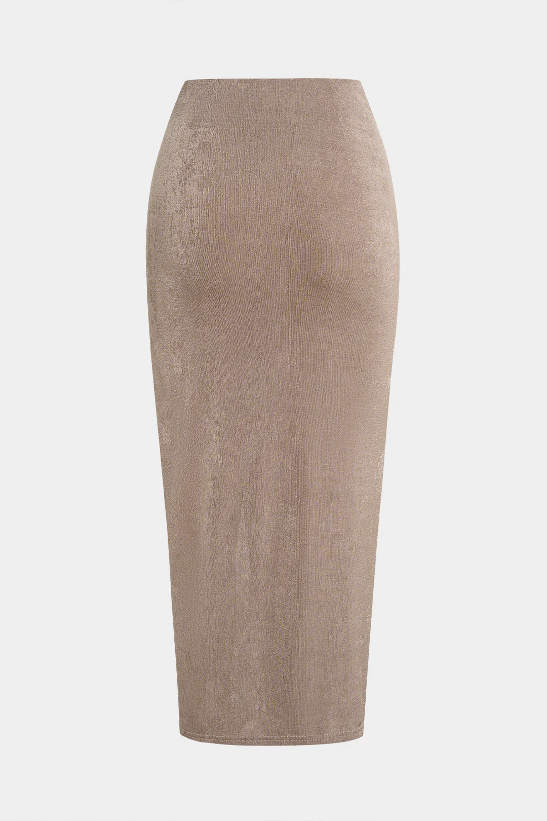 Asymmetrical Twist Knot Split High Waist Skirt - Image 2
