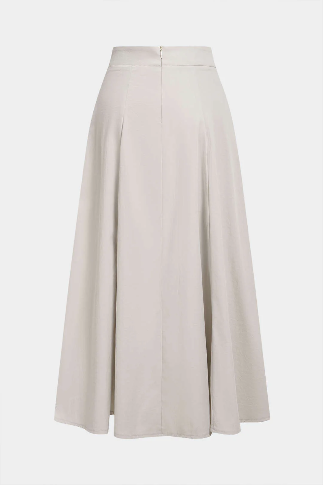 Metallic Decor Zipper High Waist Skirt - Image 3