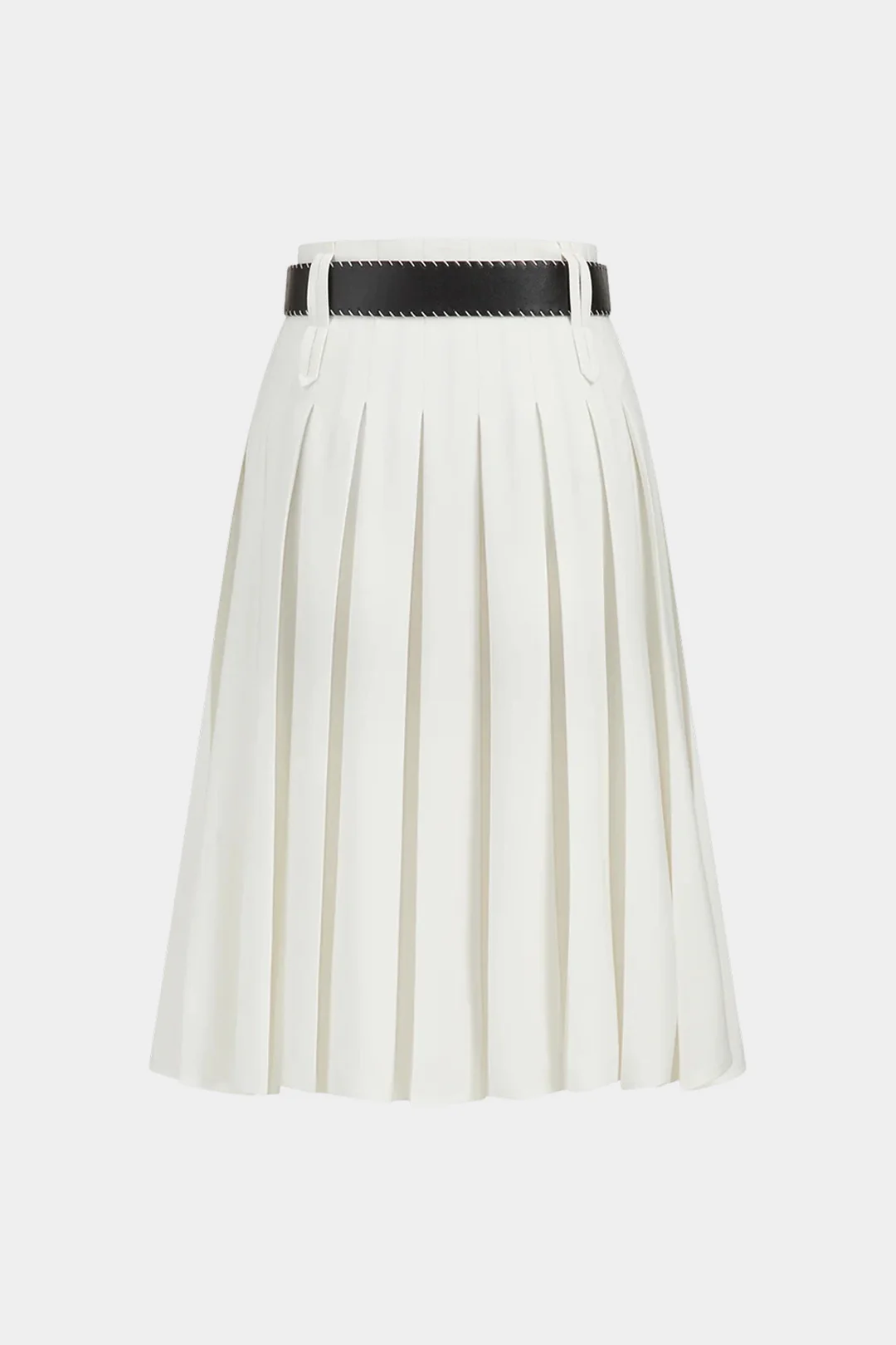 Pleated Belted Skirt - Image 2