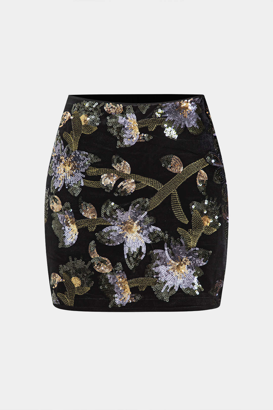 Sequin Velvet Embroidery Skort - Image 2