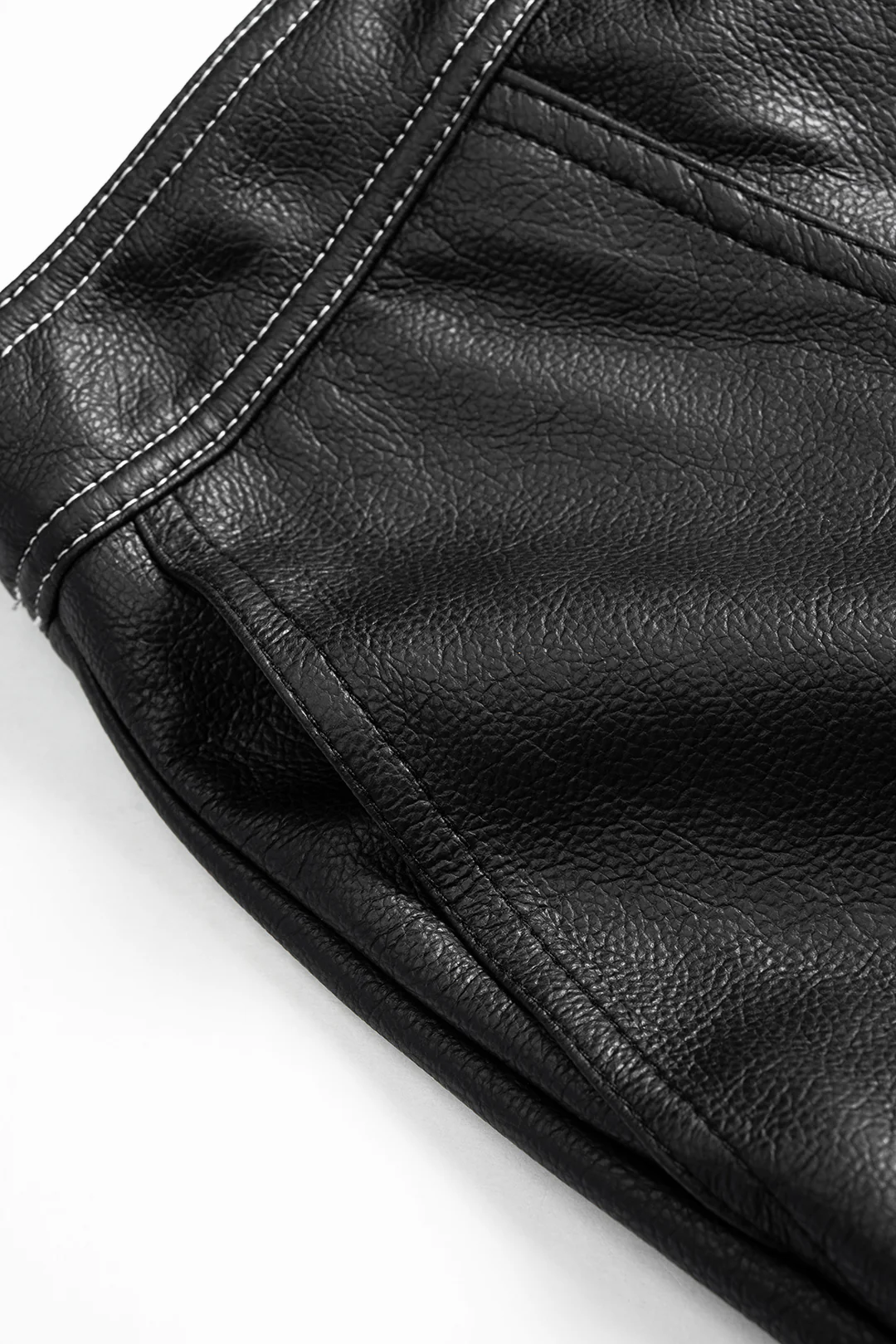 Faux Leather High Waist Skort - Image 3