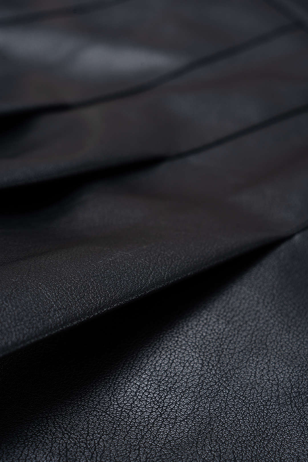 Faux Leather Button Pleated Skort - Image 4