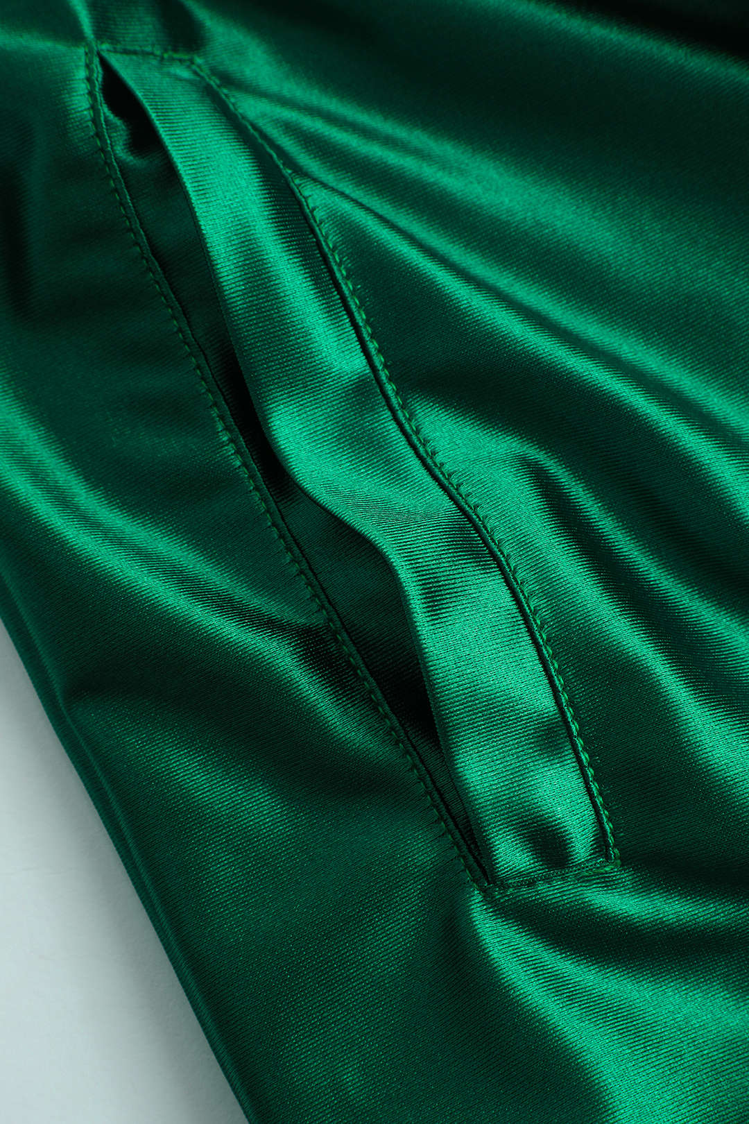 Satin Drawstring Wide Leg Pants - Image 4