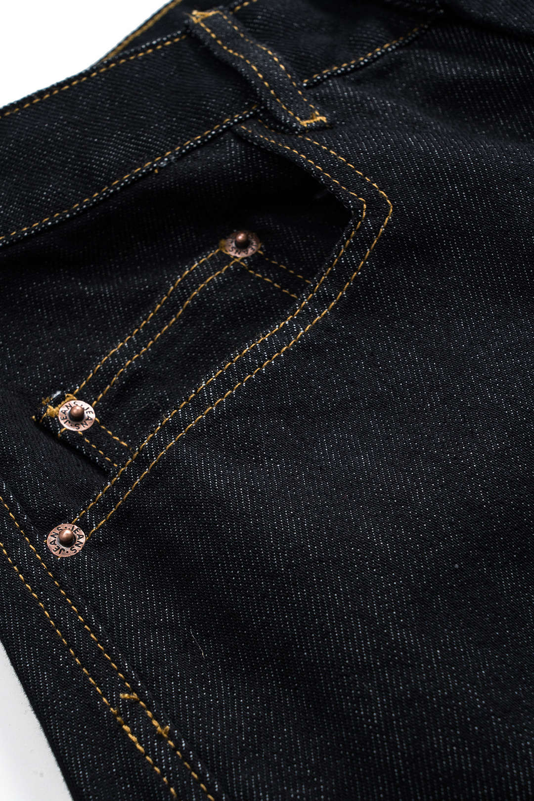 Denim Embroidery Button Pocket Stitching Shorts - Image 3