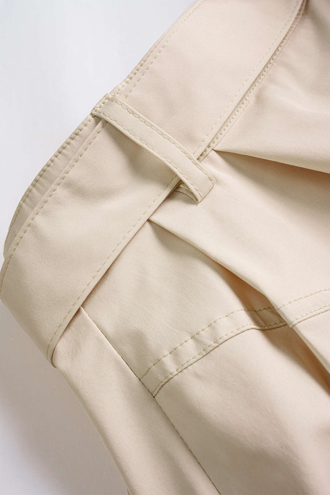 Solid Belted Shorts - Image 4