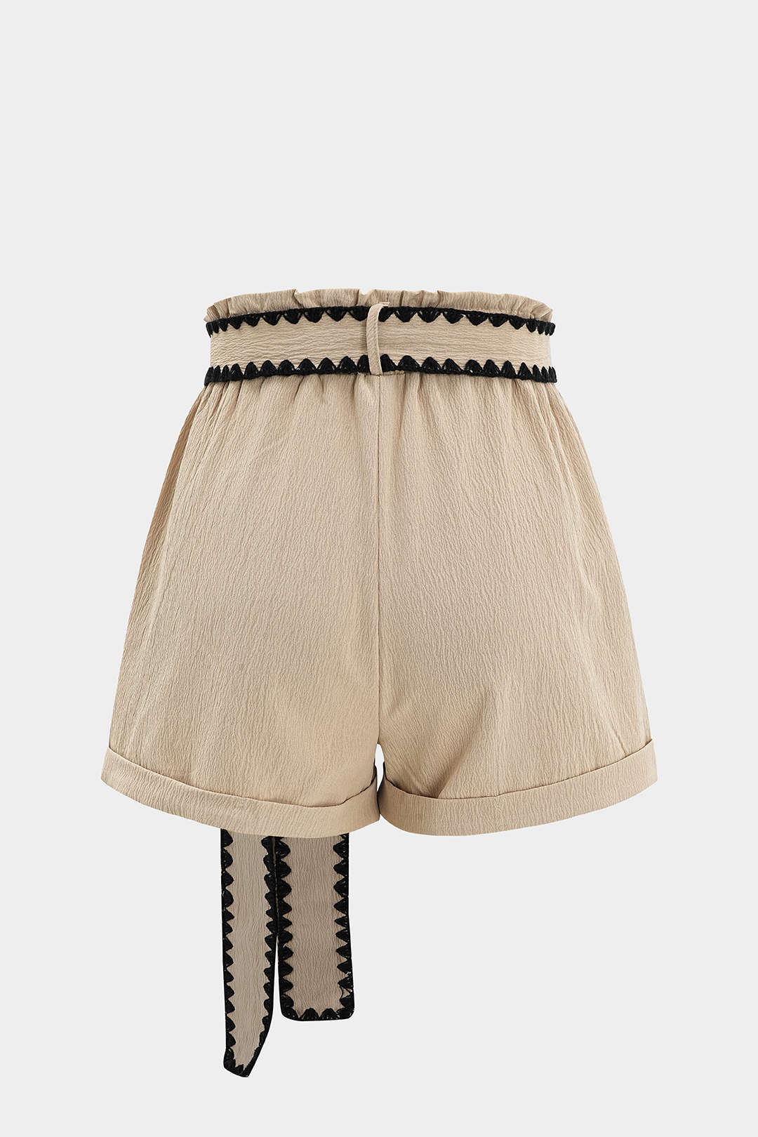 Tie-Up Contrast Shorts - Image 2