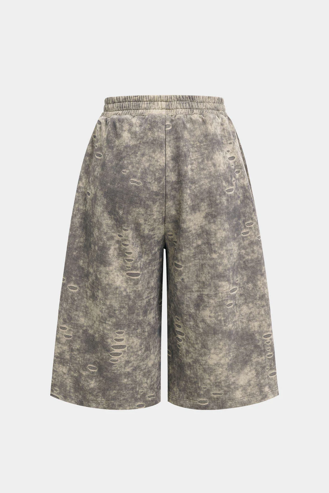 Washed Tie-Up High Waist Shorts - Image 11