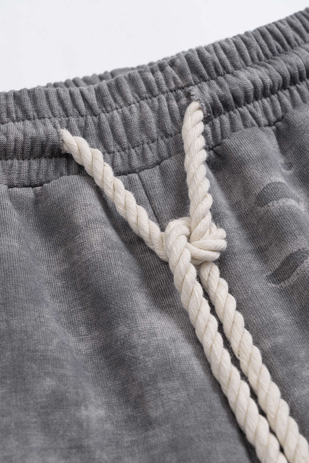 Washed Tie-Up High Waist Shorts - Image 3