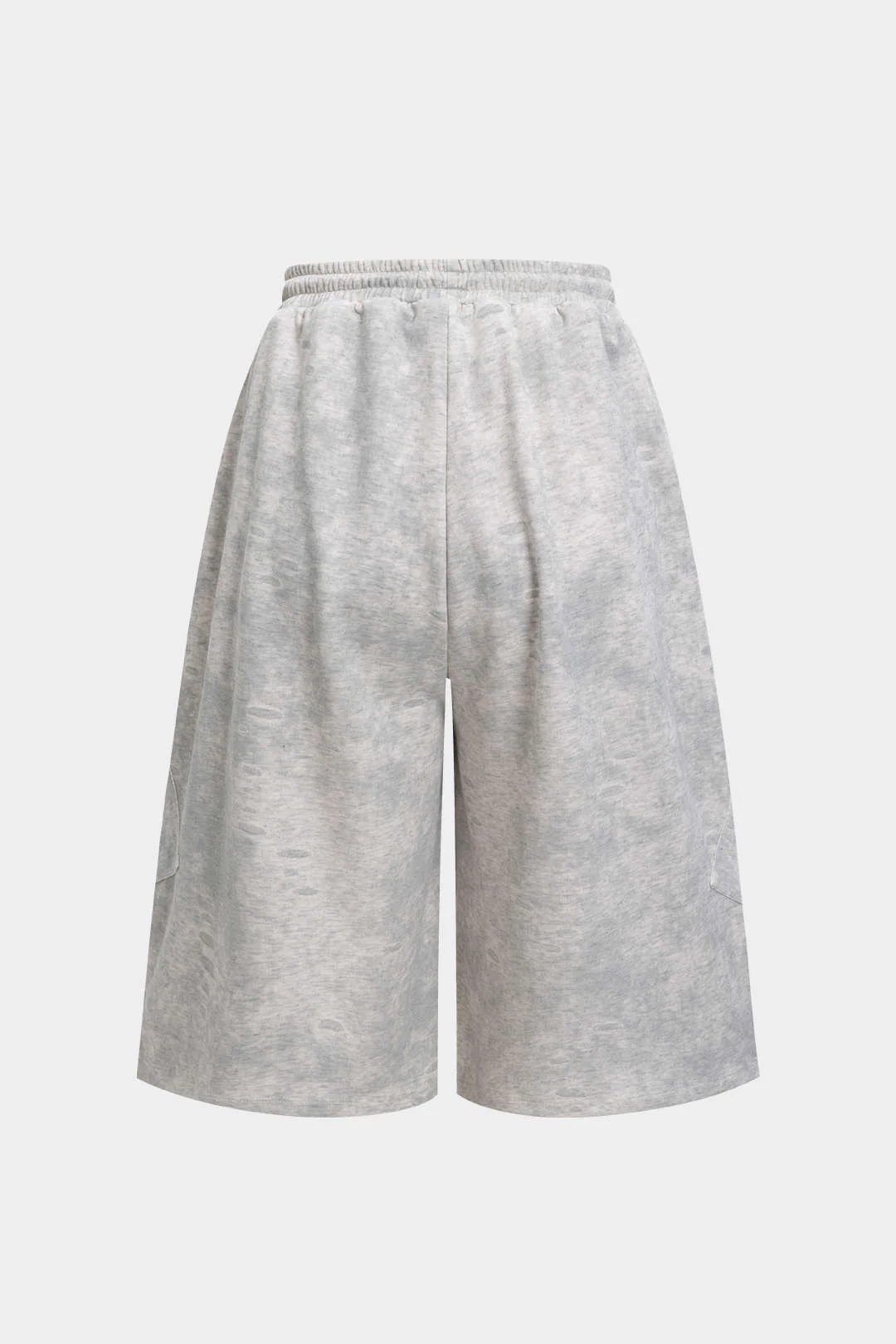 Washed Tie-Up High Waist Shorts - Image 6