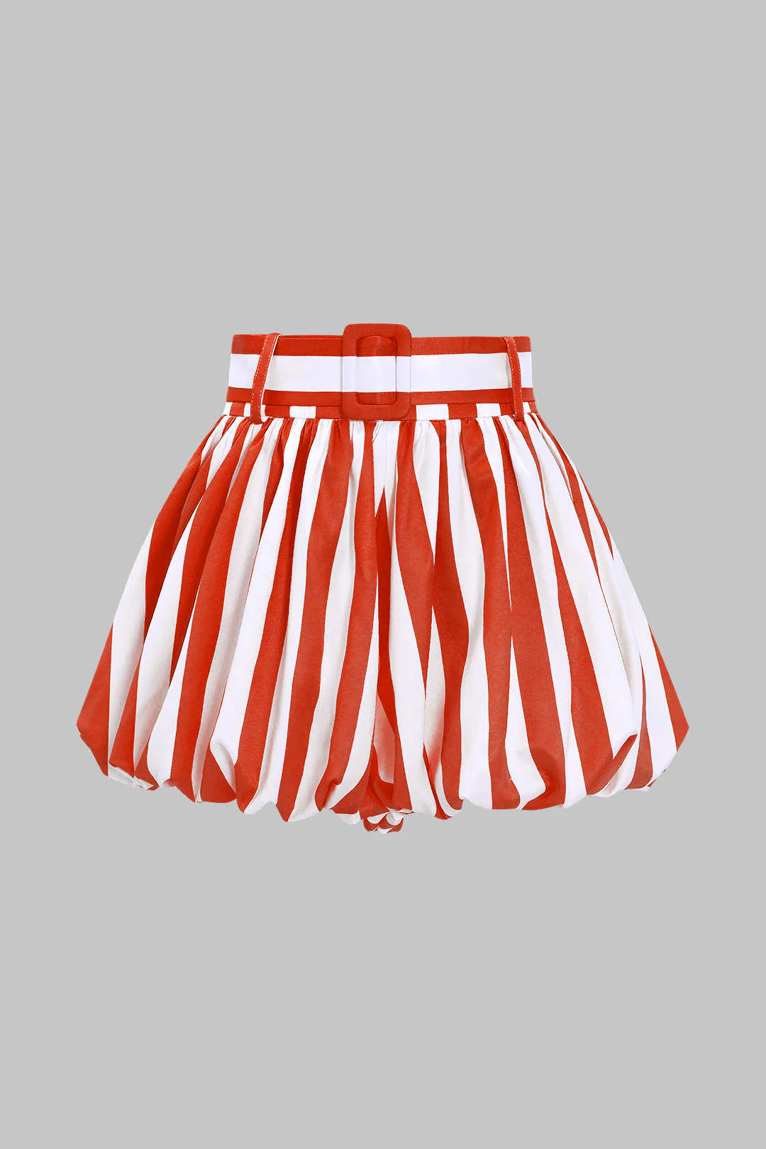 Contrast Stripe Print Ruched Shorts - Image 10