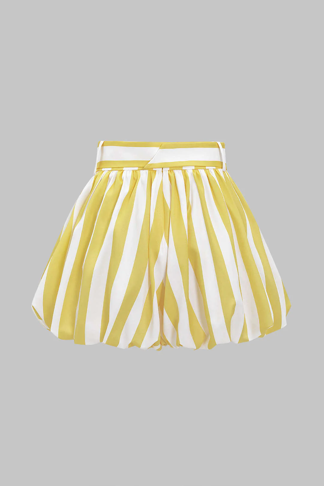 Contrast Stripe Print Ruched Shorts - Image 3