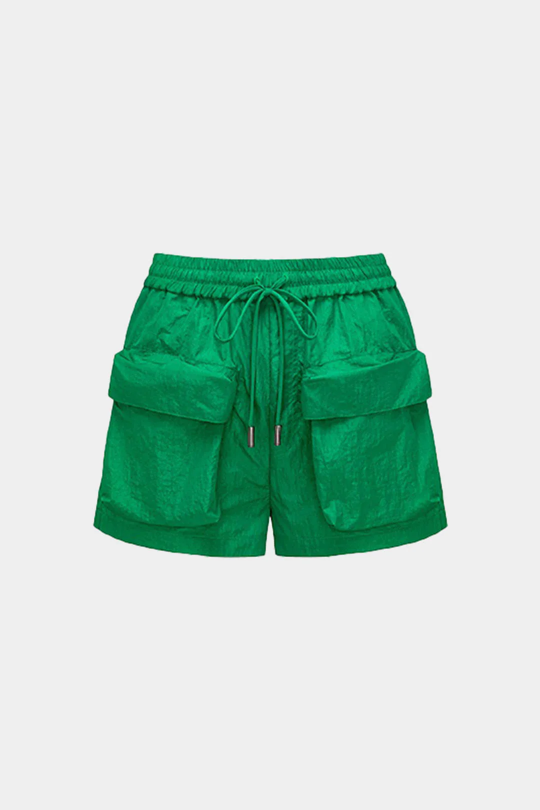 Solid Flap Pocket Shorts