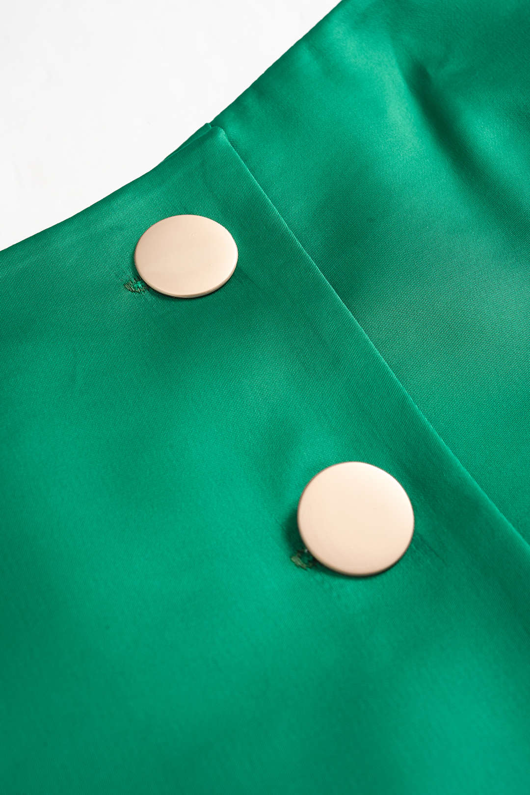 Satin Metallic Button Shorts - Image 4