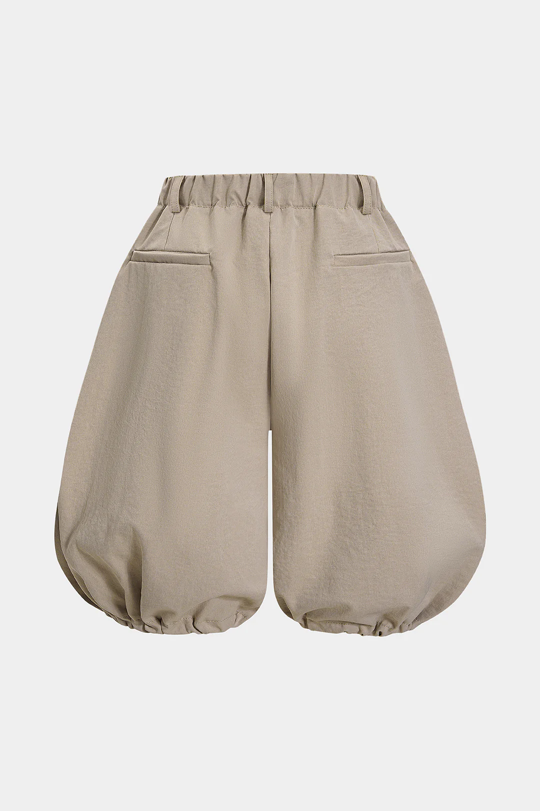 Plus Size Button Lantern Shorts - Image 2