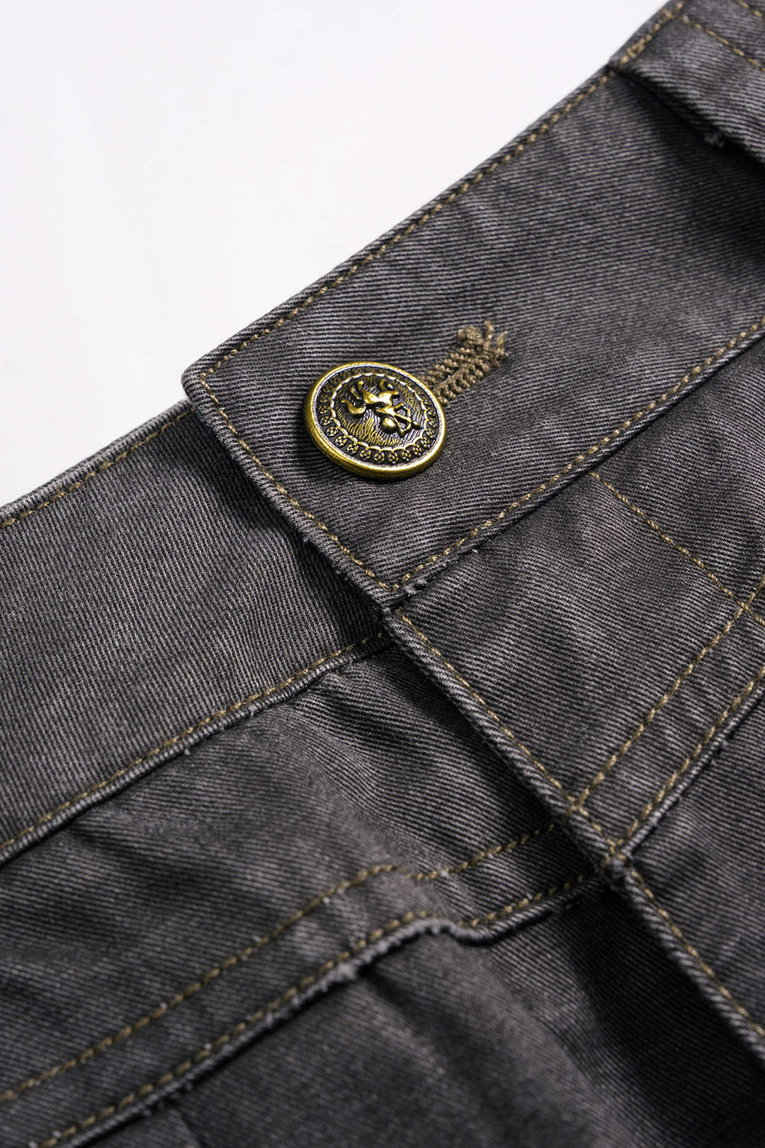 Button Pocket Pleated Skirt - Image 3
