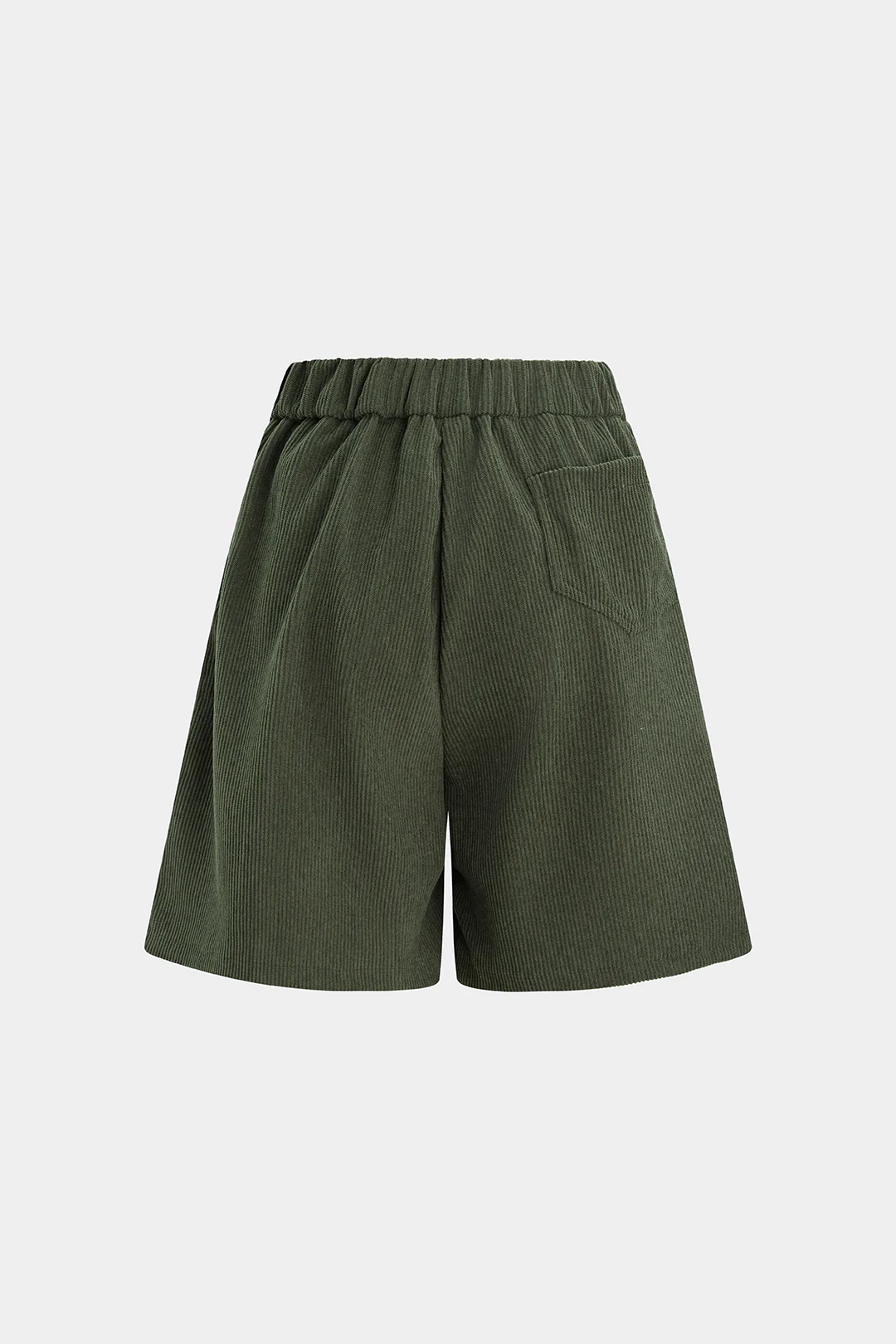 Corduroy High Waist Wide Leg Shorts - Image 2