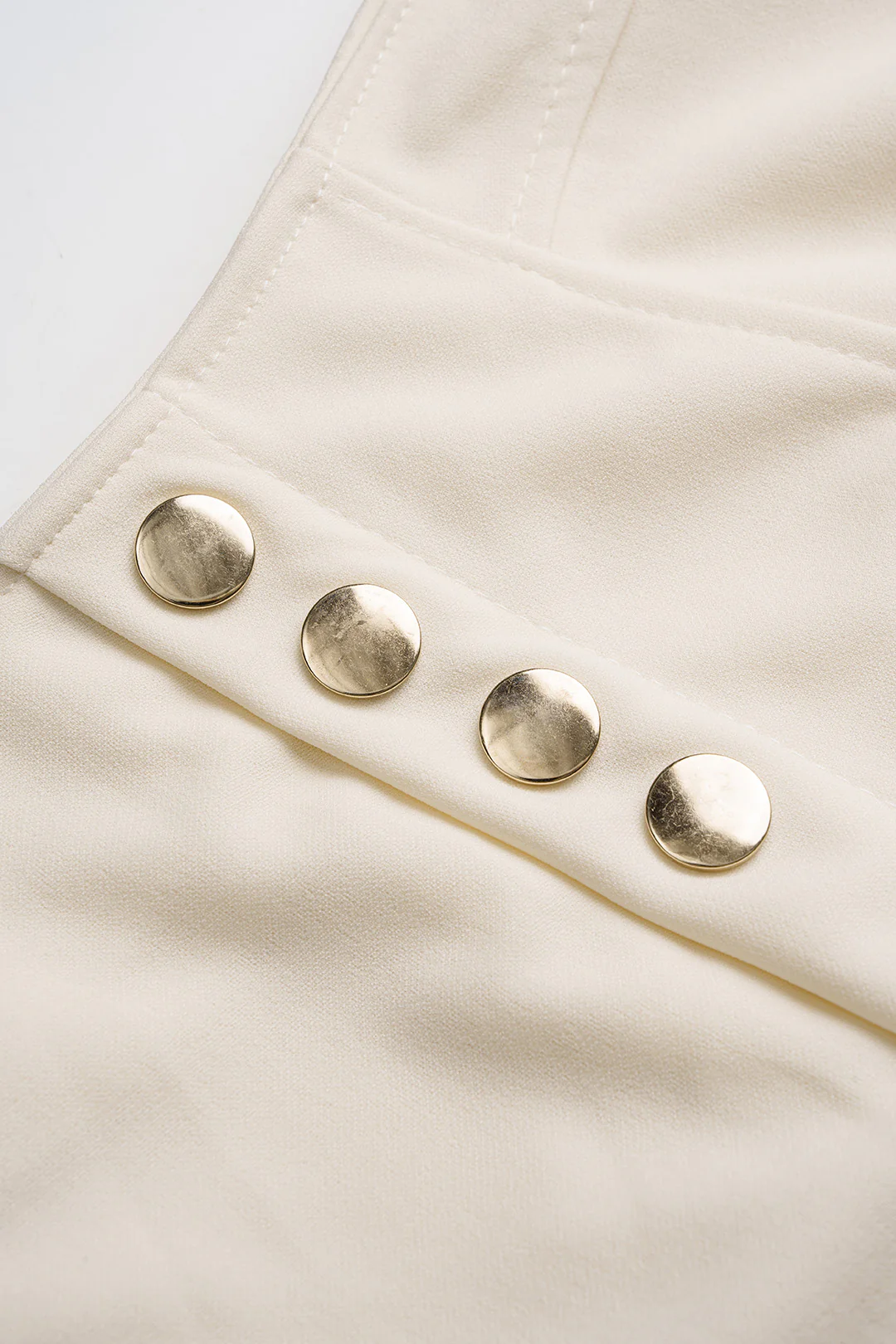 High Waist Button Zipper Wide Leg Shorts - Image 3