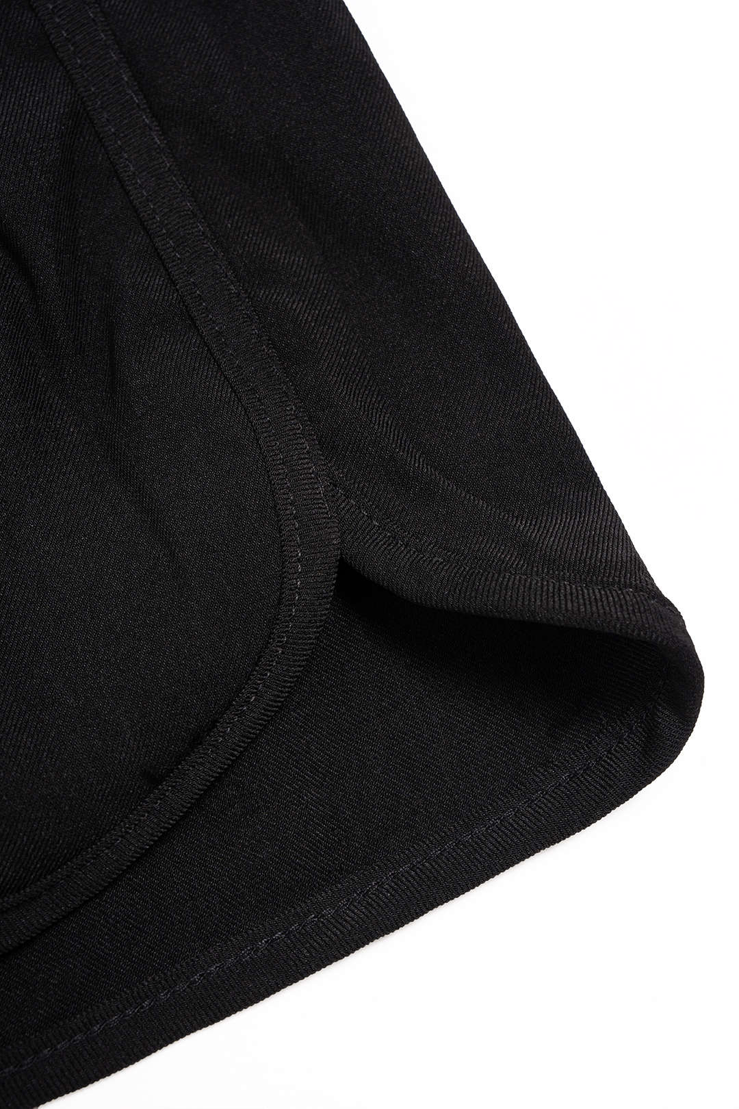 Contrast Pocket Drawstring Shirred Waistband Shorts - Image 4