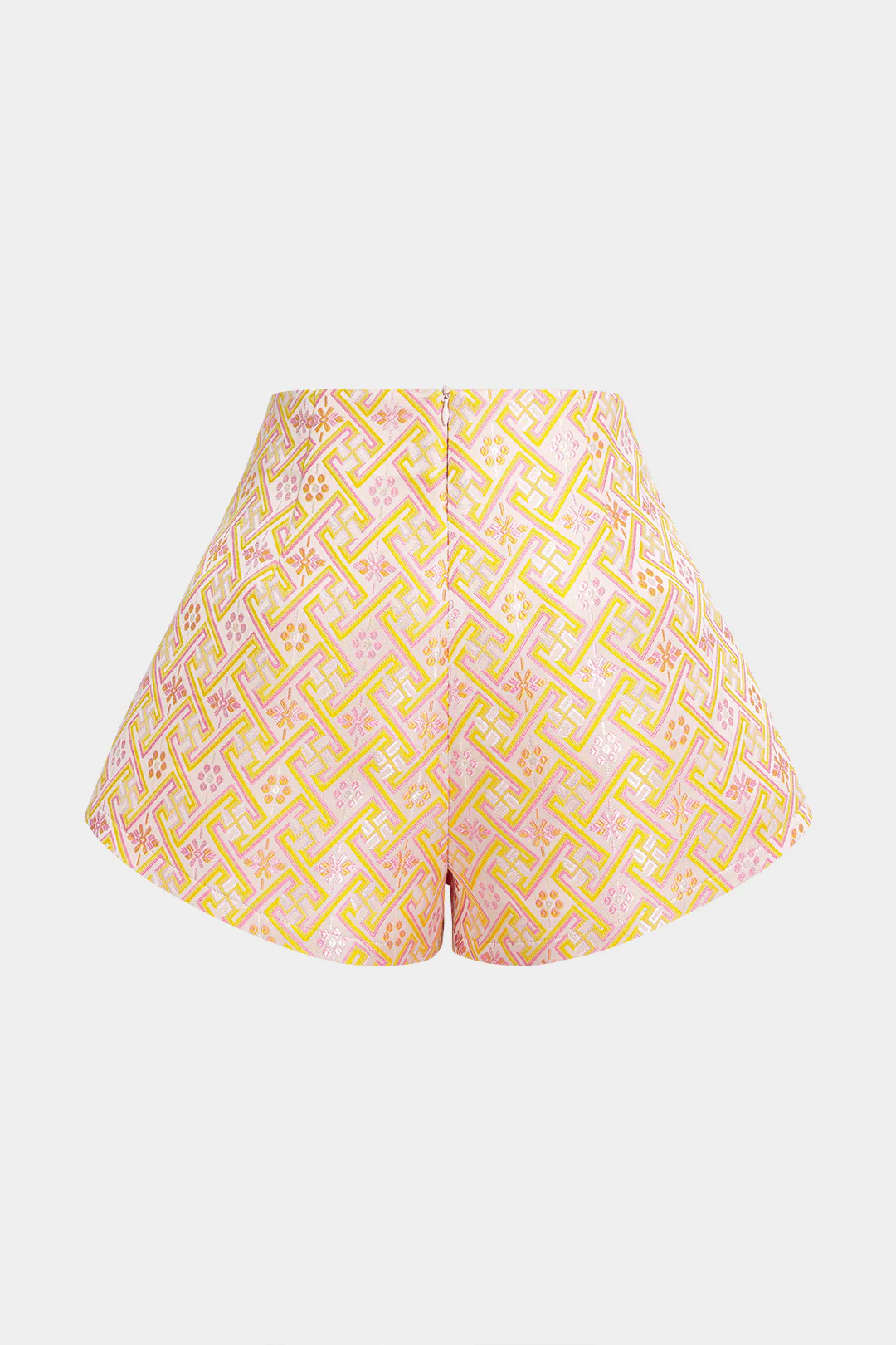 Jacquard High Waist Wide Leg Shorts - Image 2