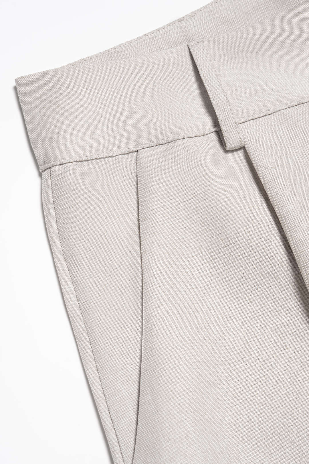 Solid Button High Waist Shorts - Image 4