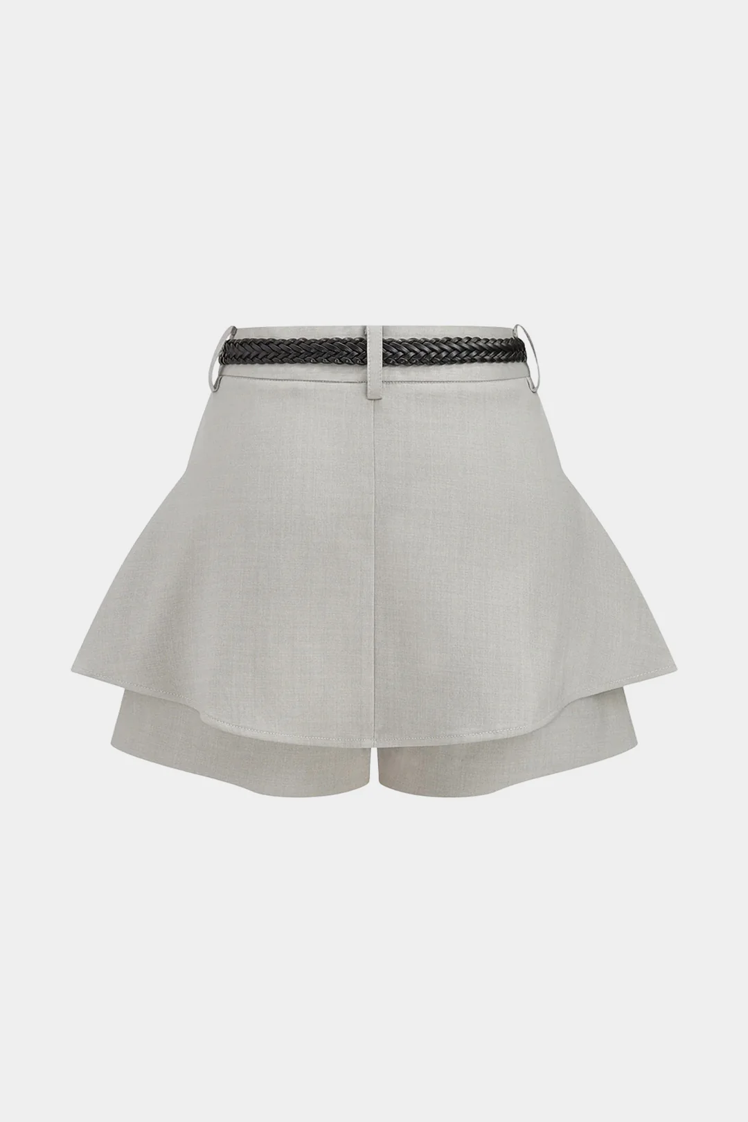 Ruched Belted High Waist Wide Leg Shorts - Image 2