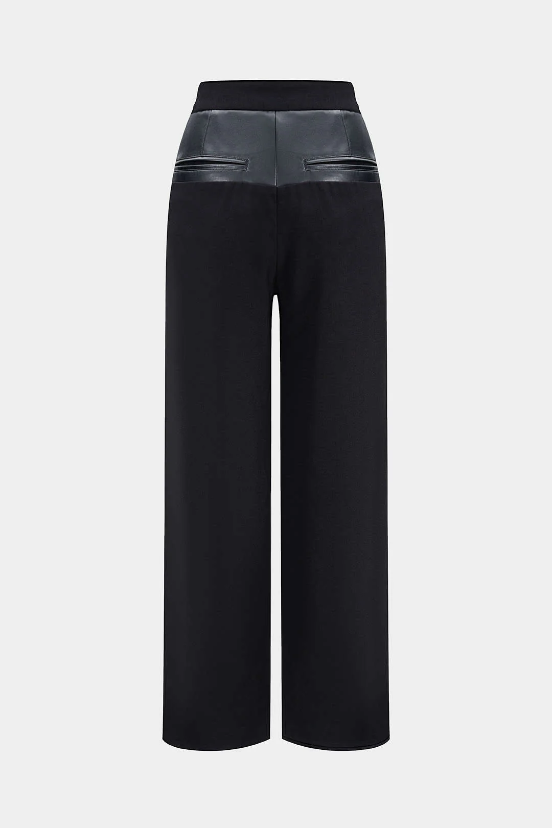 Faux Leather Patchwork Trousers - Image 5