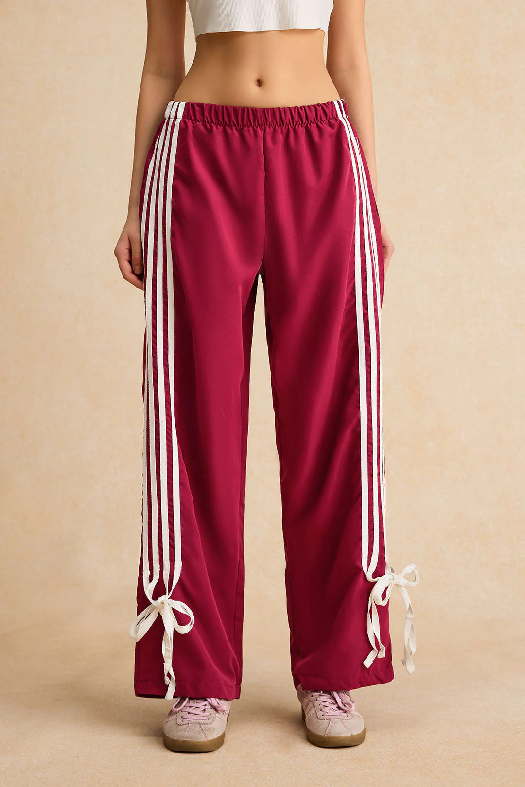 Patchwork Bow Detail Trousers - Image 6