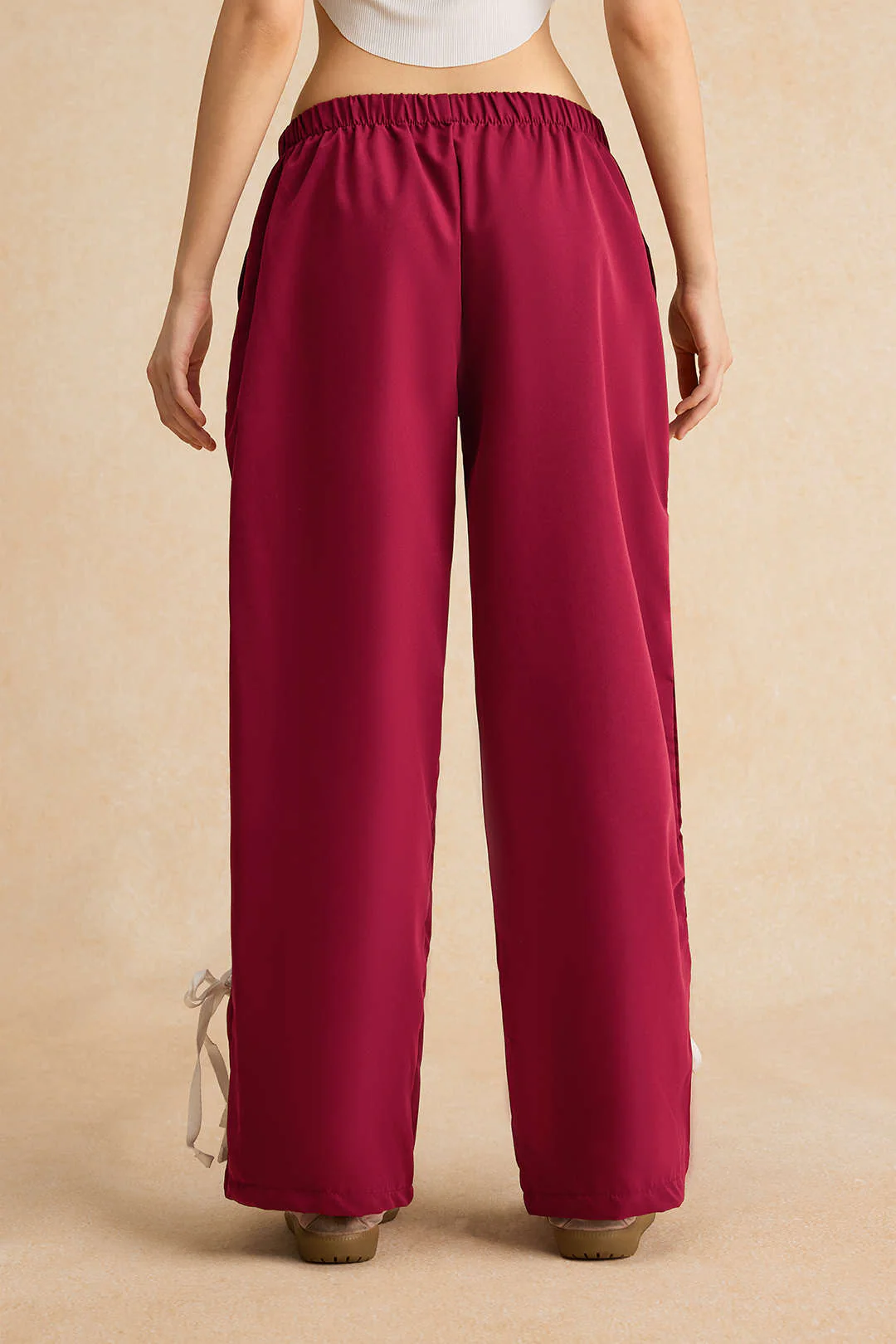 Patchwork Bow Detail Trousers - Image 8