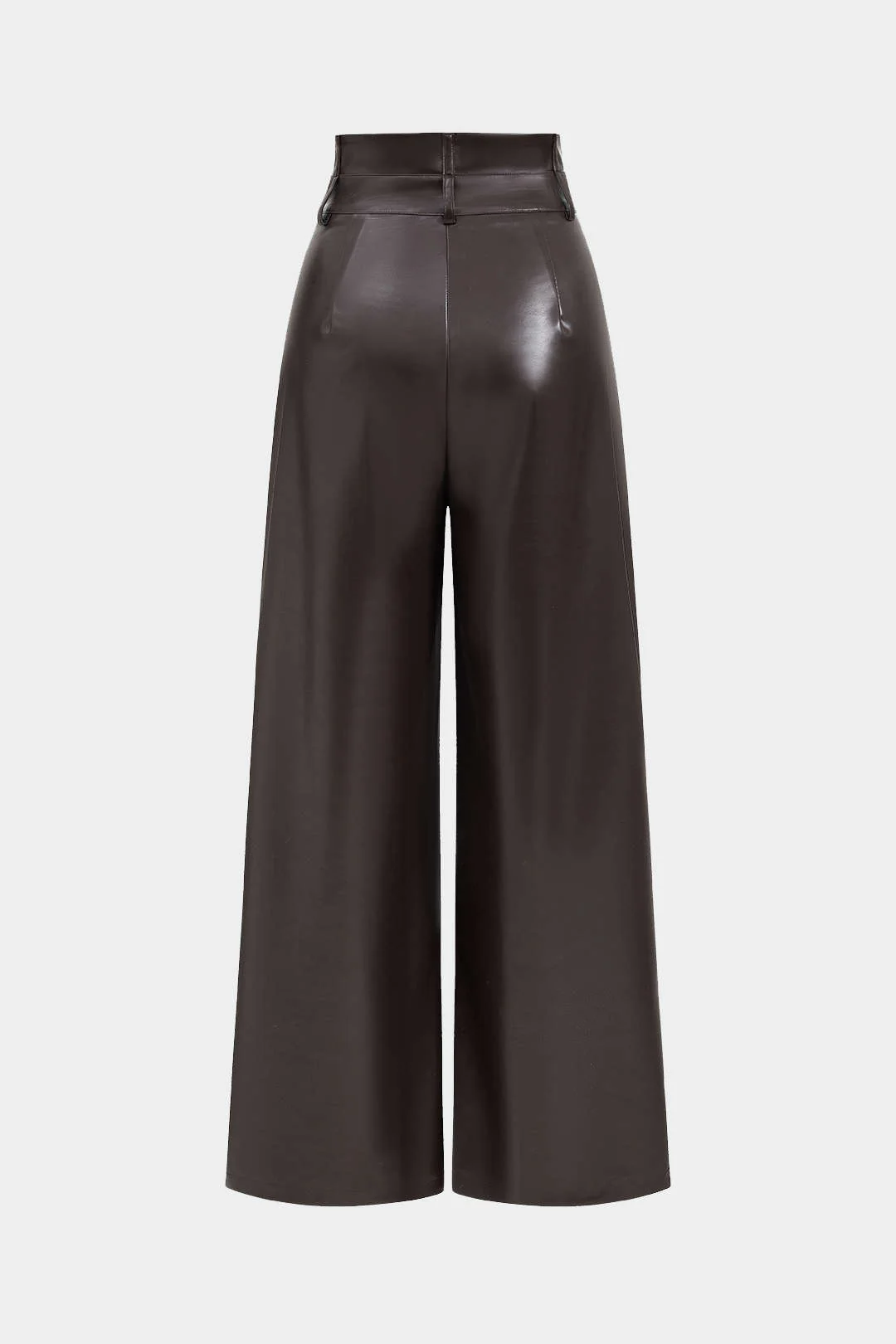 Faux Leather High Waist Trousers - Image 2