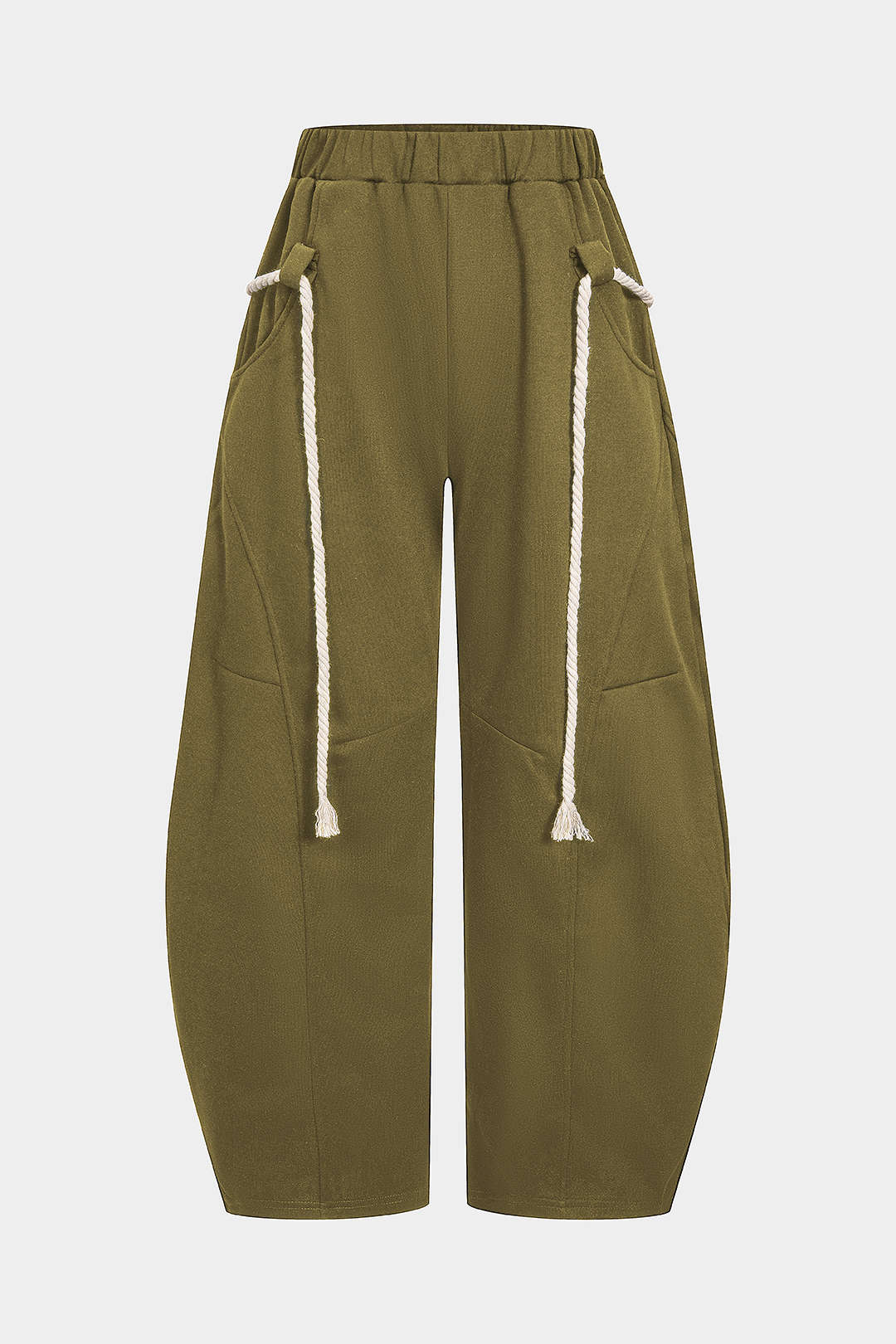 Drawstring Wide Leg Trousers - Image 11